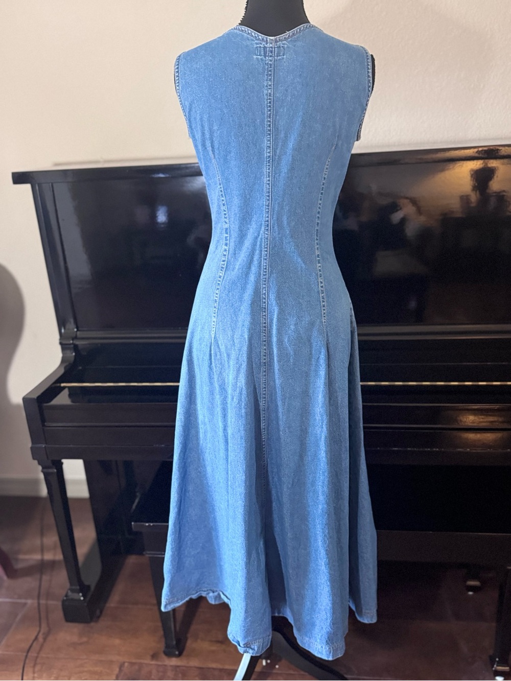 vintage 1990s Espirit sleeveless denim dress - Picture 9 of 10